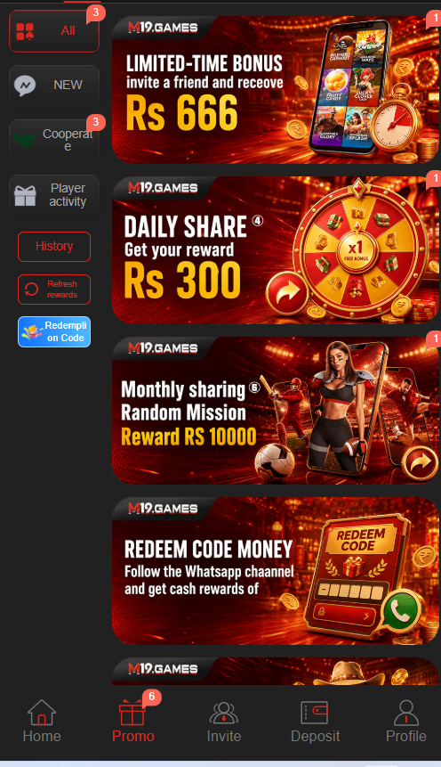 M19 Games: Trending in free online earning in Pakistan 3 m19 online earning website