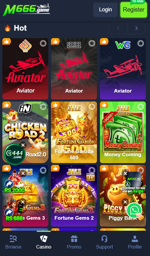 M666 Gaming and online earning platform free download 2 M666 Games online earning