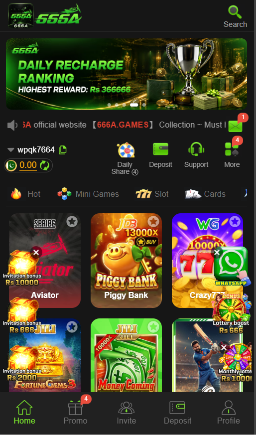 666A Game APK free download ( Real Earning Application ) 2 666A game 1