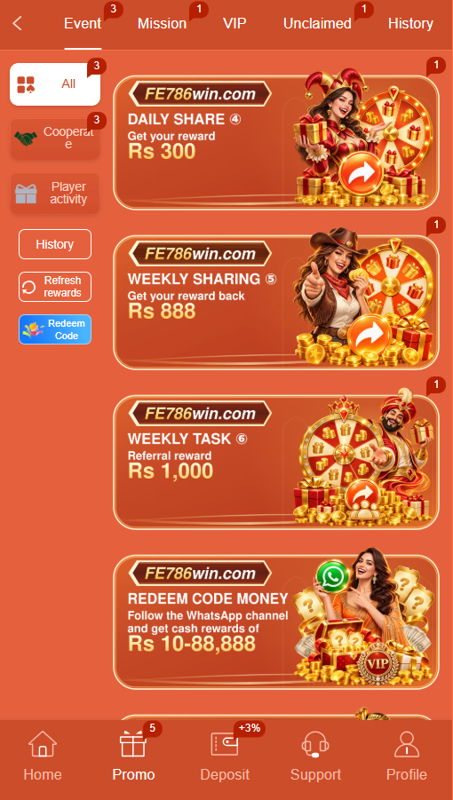 FE786WIN APK - Reviews, Complete Guide, Features, Download, Login and Withdrawal 5 FE786WIN Promo