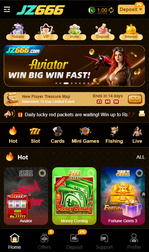 JZ666 APK Game top earning App for Android Users 2 JZ666 Main Page