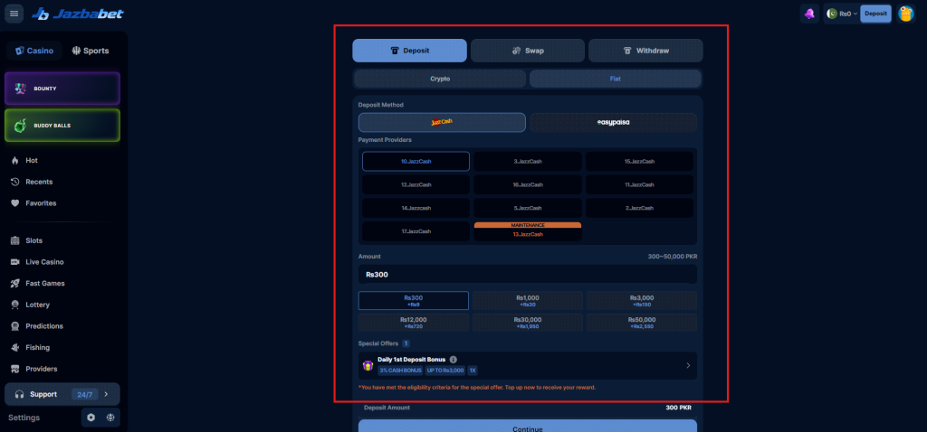 Jazbabet.com gaming portal reviews and APK free download 4 Jazbabet deposit